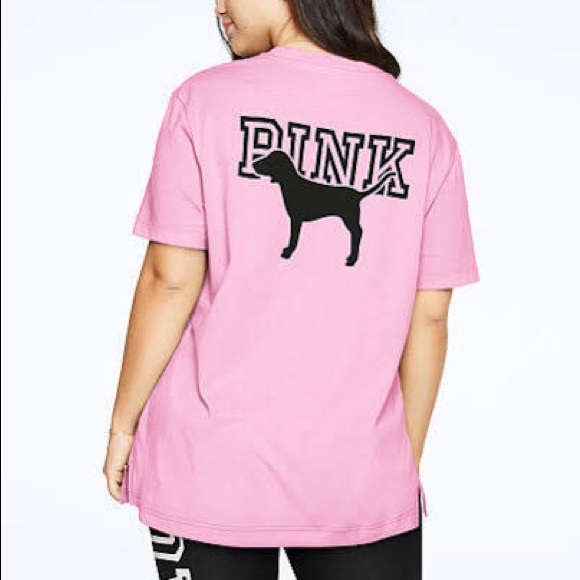 Victoria’s Secret PINK L Campus Short Sleeve Tee